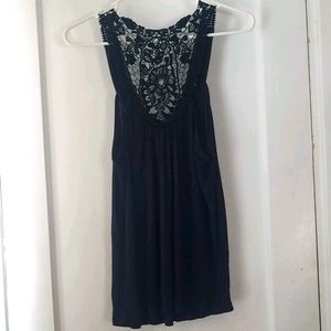 Express Tank with Knit Back